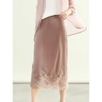 COCOBELLA_Elegant_Lace_Velvet_Patchwork_Mid_Waist_Straight_Sheath_Women_Office_Midi_Skirts_MISSTT