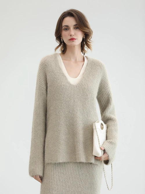 COCOBELLA_Elegant_Patchwork_Thick_Knit_Mid_Waist_Straight_Office_Commuter_Women_Skirts_MISSTT