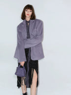 COCOBELLA Elegant Ruffle Tie Puff Sleeve Loose Office Women Chiffon Solid T-Shirts