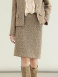 COCOBELLA_Elevated_Shimmer_Wool_Blend_Mid_Waist_Straight_Women_City_Commute_Short_Skirts_MISSTT