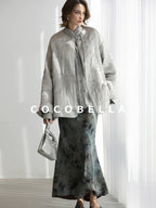 COCOBELLA Embroidered Ethnic Commuter Straight Fit Short Polyester Padded Jackets