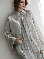 COCOBELLA Embroidered Ethnic Commuter Straight Fit Short Polyester Padded Jackets