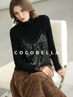 COCOBELLA Embroidered Jacquard Chinese A Line Mid Waist Women Office Maxi Polyester Skirts