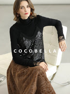 COCOBELLA Embroidered Jacquard Chinese A Line Mid Waist Women Office Maxi Polyester Skirts