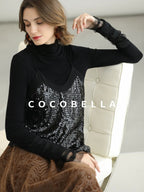 COCOBELLA Embroidered Jacquard Chinese A Line Mid Waist Women Office Maxi Polyester Skirts
