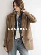 COCOBELLA Faded Cotton Straight Leg Natural Waist Casual Women Denim No Stretch Pants