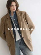 COCOBELLA Faded Cotton Straight Leg Natural Waist Casual Women Denim No Stretch Pants
