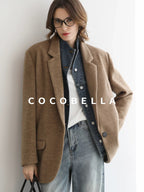 COCOBELLA Faded Cotton Straight Leg Natural Waist Casual Women Denim No Stretch Pants