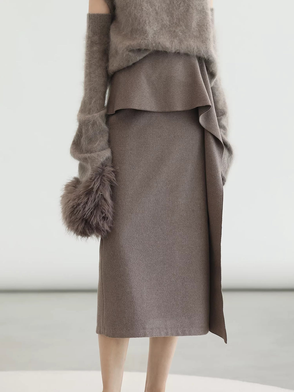 COCOBELLA_Flattering_High_Waist_Asymmetric_Ruffle_Straight_Office_Maxi_Tobacco_Skirts_MISSTT