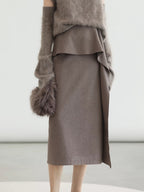 COCOBELLA_Flattering_High_Waist_Asymmetric_Ruffle_Straight_Office_Maxi_Tobacco_Skirts_MISSTT
