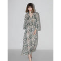 COCOBELLA_Floral_High_Waist_Sweet_Boho_V_Neck_Lantern_Sleeve_A_Line_Tea_Style_Dresses_MISSTT