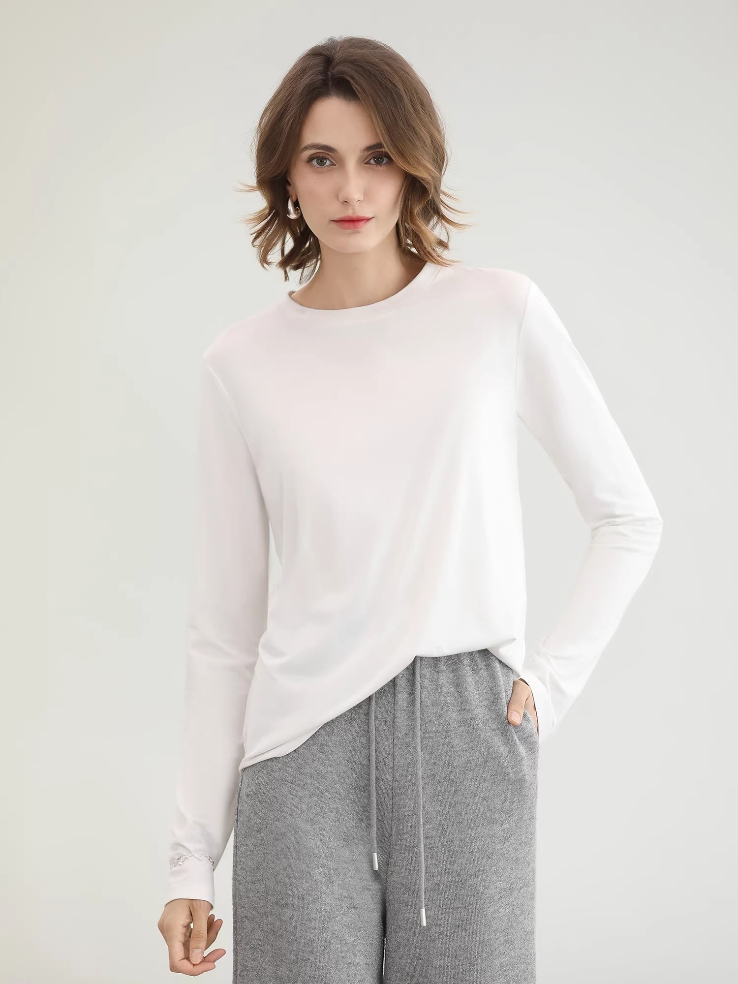 COCOBELLA_High_Waist_Elastic_Waistband_Wide_Leg_Relaxed_Fit_Women_Solid_Knit_Pants_MISSTT