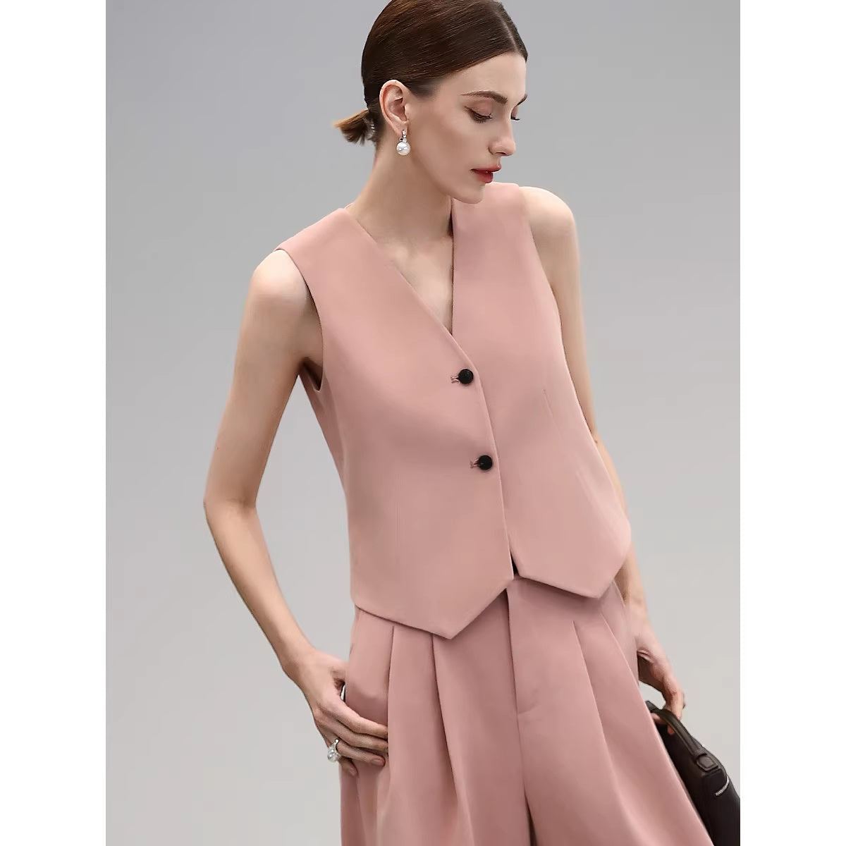 COCOBELLA_High_Waist_Pleated_Wide_Leg_Office_Work_Ol_Style_Women_Stretch_Polyester_Pants_MISSTT