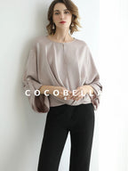 COCOBELLA High Waist Sleek Micro Flare Office Ol Tailored Black Women Pants