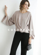 COCOBELLA High Waist Sleek Micro Flare Office Ol Tailored Black Women Pants