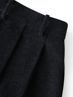COCOBELLA High Waist Wide Leg Tailored Button Zipper Minimalist Office Work Pockets Pants