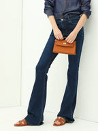 COCOBELLA High Waisted Stretch Vintage Slim Women Dark Blue Denim Jeans Pants