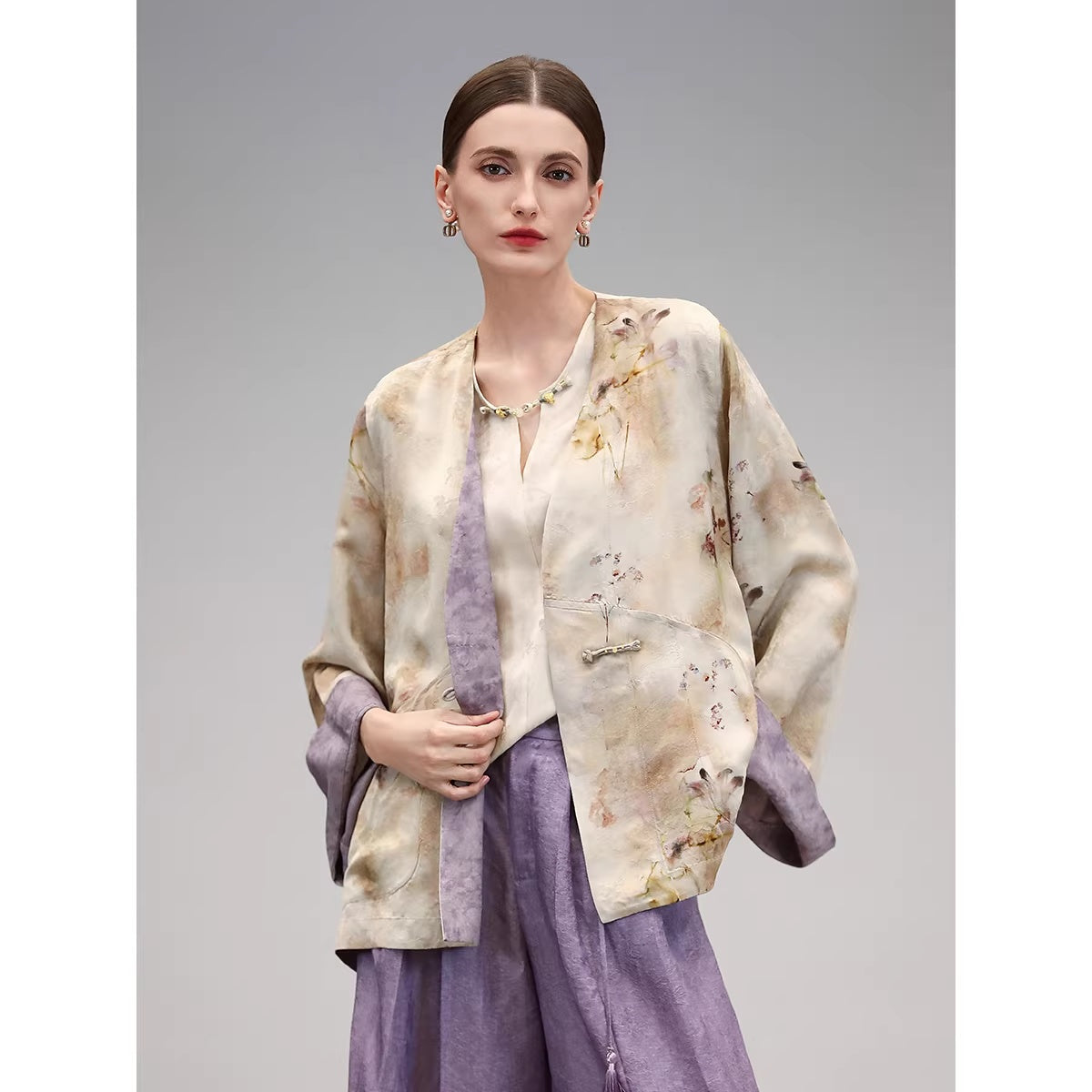 COCOBELLA_Jacquard_3D_Embellished_Oriental_Wide_Leg_Natural_Waist_Women_Lyocell_Pants_MISSTT