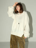 COCOBELLA Kangaroo Pocket Drawstring Streetwear Loose Fit Lantern Sleeves Hooded Hoodies