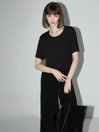 COCOBELLA Lightweight Polyester Casual Loose Fit Short Sleeve Solid T-Shirts
