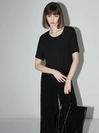 COCOBELLA Lightweight Polyester Casual Loose Fit Short Sleeve Solid T-Shirts