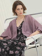 COCOBELLA Lightweight Viscose Silk Blend Straight Fit Long Sleeve Versatile Knit Sweater