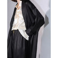 COCOBELLA_Longline_Buttoned_Loose_Fit_Office_Workwear_Tonal_Jacquard_Black_Blazers_MISSTT