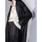COCOBELLA_Longline_Buttoned_Loose_Fit_Office_Workwear_Tonal_Jacquard_Black_Blazers_MISSTT