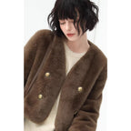 COCOBELLA_Luxurious_Faux_Fur_Short_V_Neck_Ol_Work_Standard_Fit_Women_Polyester_Jackets_MISSTT