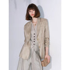 COCOBELLA_Lyocell_Tailored_Straight_Button_Pocket_Notch_Lapel_Womens_Office_Blazers_MISSTT