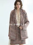 COCOBELLA Monet Mist Pink Light Luxe Cardigan Two Piece Women Short Skirt Set Skirts