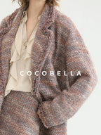 COCOBELLA Monet Mist Pink Light Luxe Cardigan Two Piece Women Short Skirt Set Skirts
