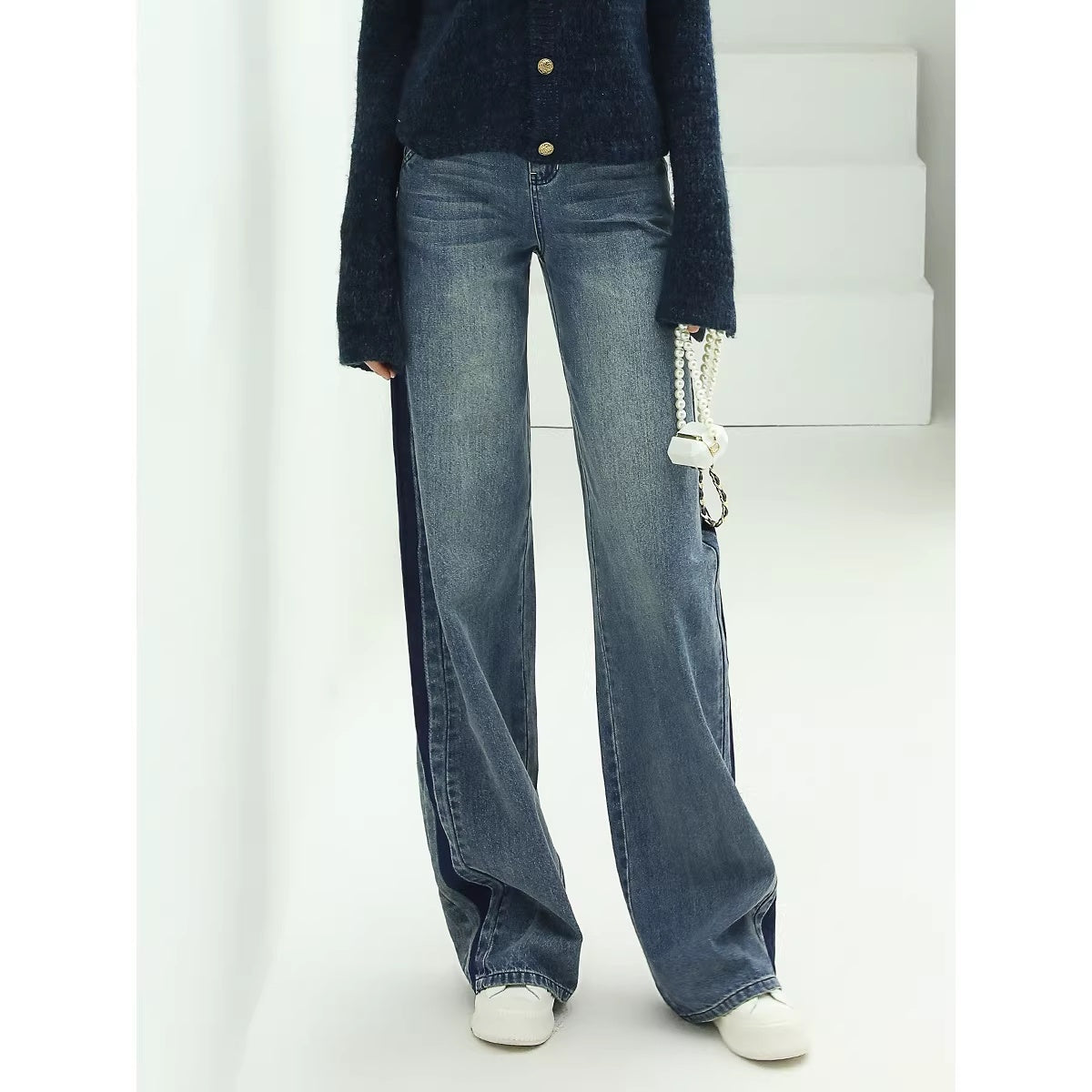 COCOBELLA_Patchwork_Denim_Straight_Leg_Natural_Waist_Zipper_Fly_Women_Jeans_Pants_MISSTT