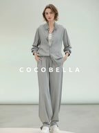 COCOBELLA Pure Lyocell Washed Button Down Straight Shadow Green Women Long Sleeve Shirts