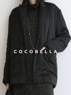 COCOBELLA Quilted Stretch Blazer Straight Office Short Padded Blazer Padded Jackets
