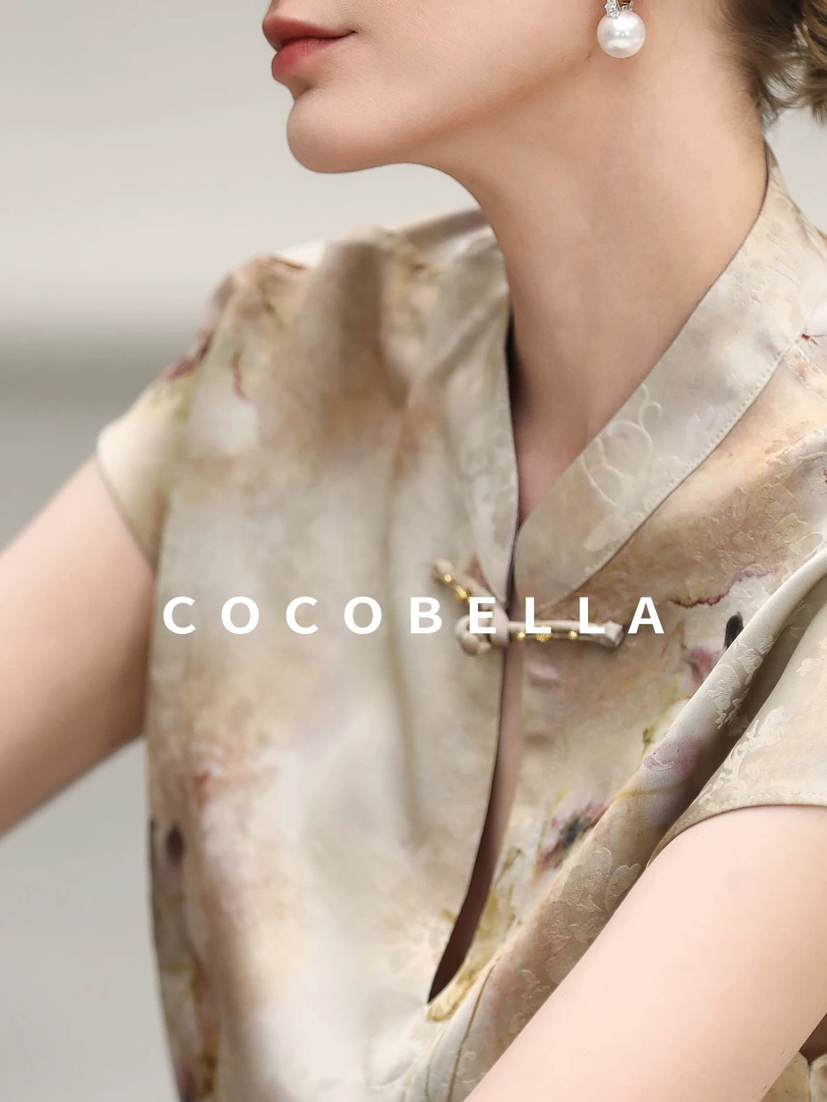 COCOBELLA Reversible Double Faced Jacquard Print Straight Cut Pockets Viscose Youth Coats