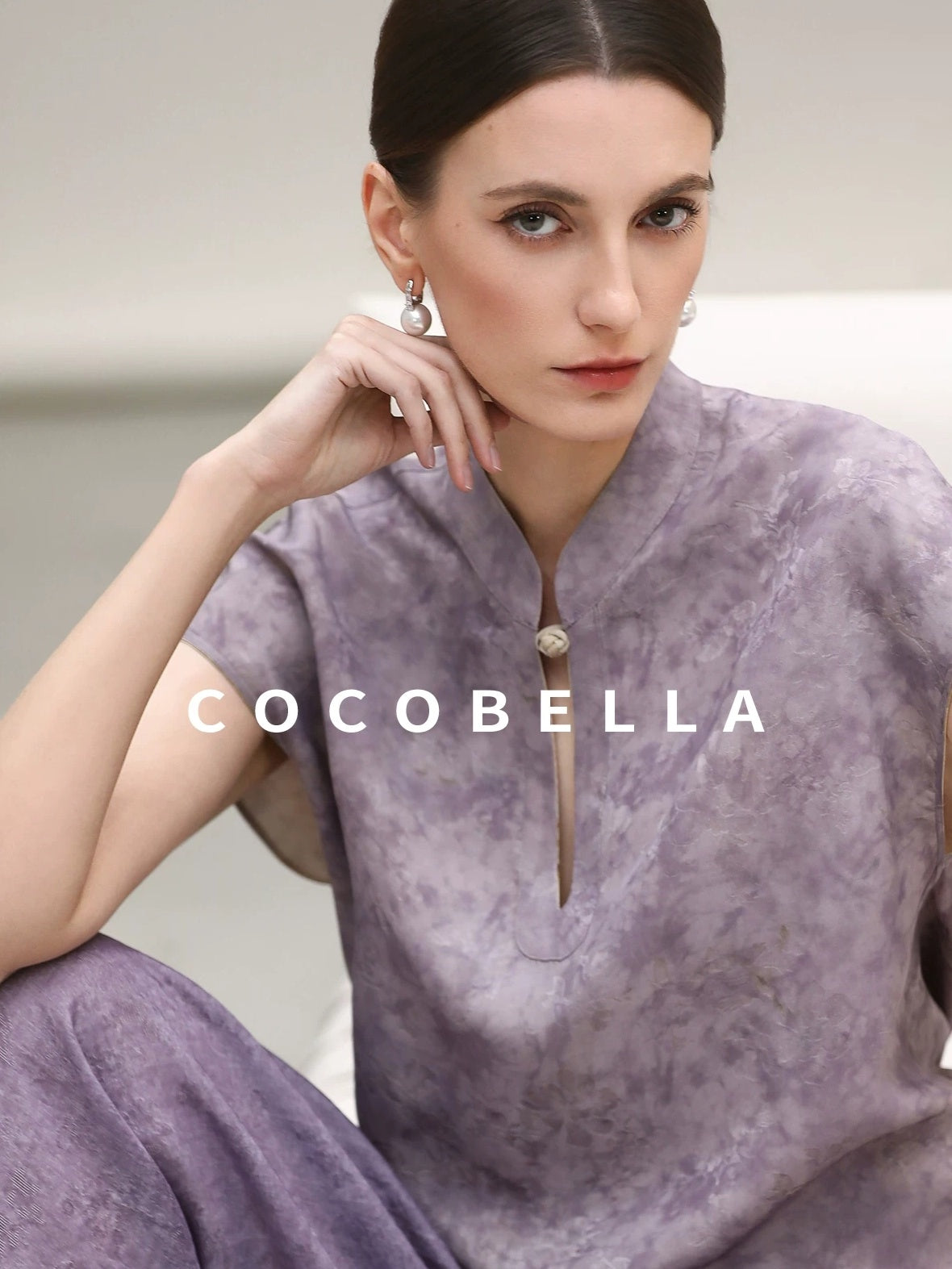 COCOBELLA Reversible Double Faced Jacquard Print Straight Cut Pockets Viscose Youth Coats