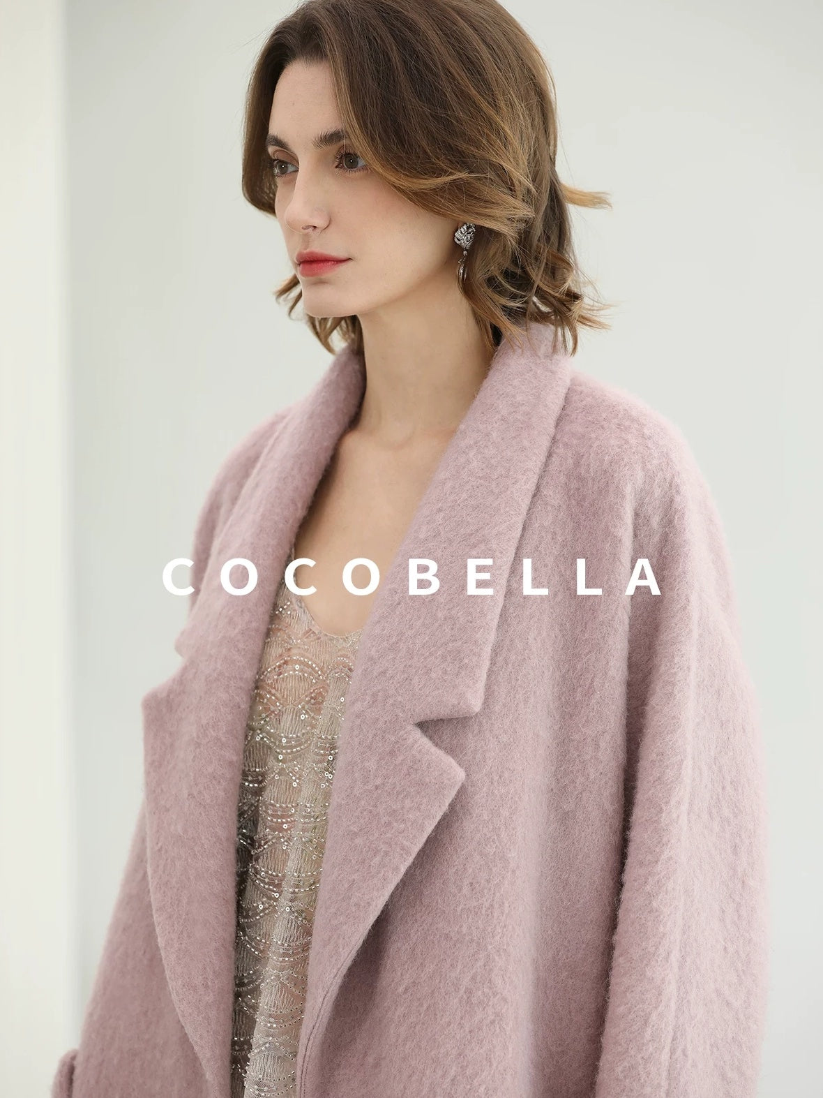 COCOBELLA Sequin Embroidered 3D Luxury V Neck Sleeveless Camisole Women Tops