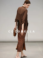 COCOBELLA Sequin Embroidered Casual Straight Patchwork Sleeveless Women Tank Tops