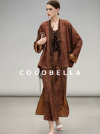 COCOBELLA Sequin Embroidered Casual Straight Patchwork Sleeveless Women Tank Tops