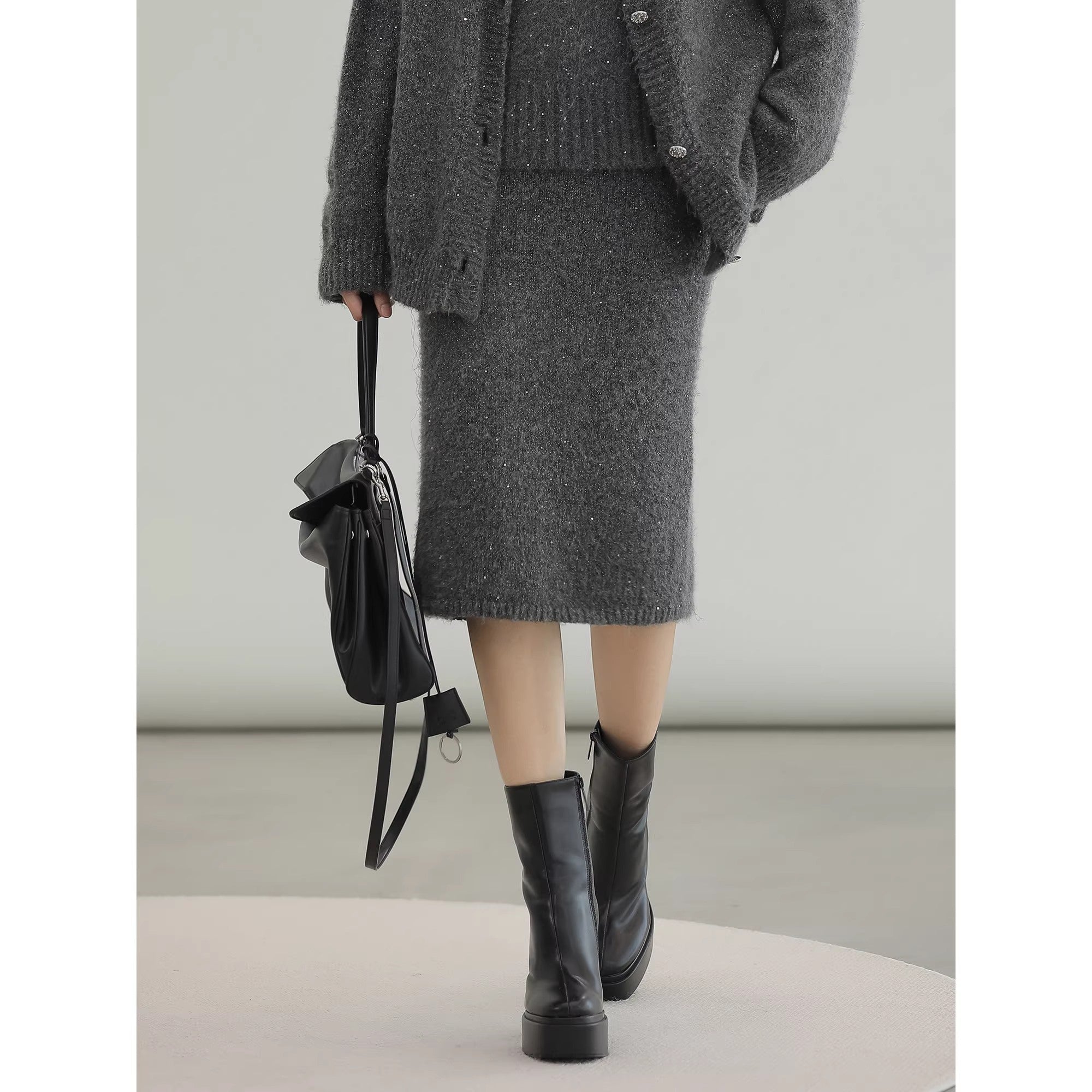 COCOBELLA_Sequin_Oversized_Knit_Cardigan_Workwear_Button_Front_Women_Sweater_MISSTT