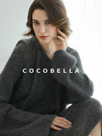 COCOBELLA Sequin Oversized Knit Cardigan Workwear Button Front Women Sweater