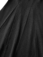 COCOBELLA Sequin Patchwork Elegant Fitted Mermaid Mid Waist Side Zipper City Black Dresses