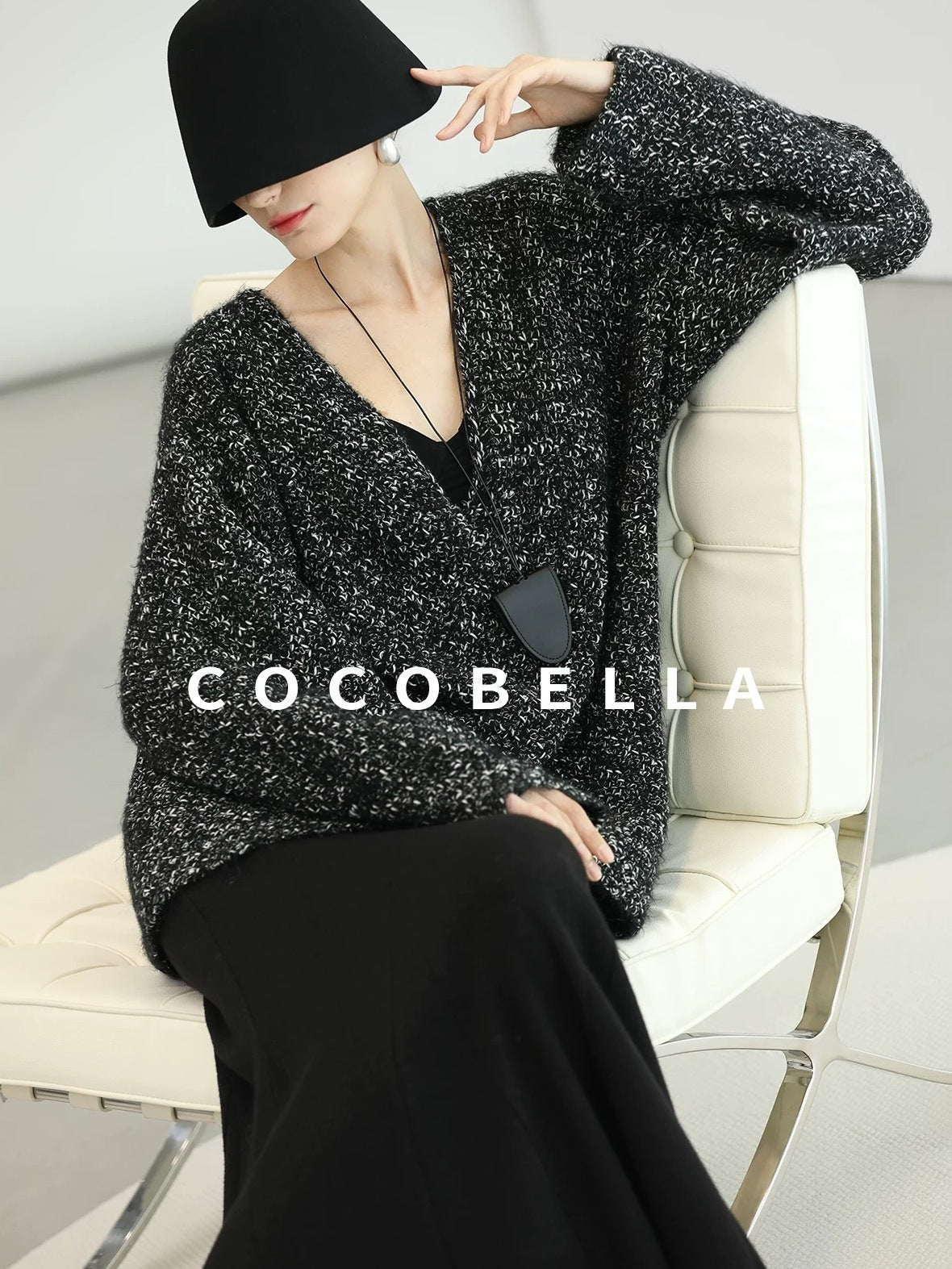 COCOBELLA Sequin Patchwork Elegant Fitted Mermaid Mid Waist Side Zipper City Black Dresses