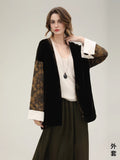 COCOBELLA_Shape_Retention_Modern_Chinese_Loose_Printed_3D_Embellished_Women_Velvet_Jackets_MISSTT