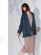COCOBELLA Shimmer Knit Straight H Line Mid Waist Women Commuter Office Casual Skirts