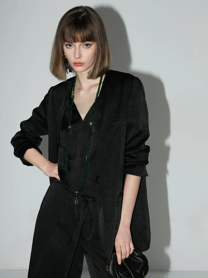COCOBELLA Slim Tailored Office Blazer And Trousers Two Piece Elegant Women Blazer Suit Set