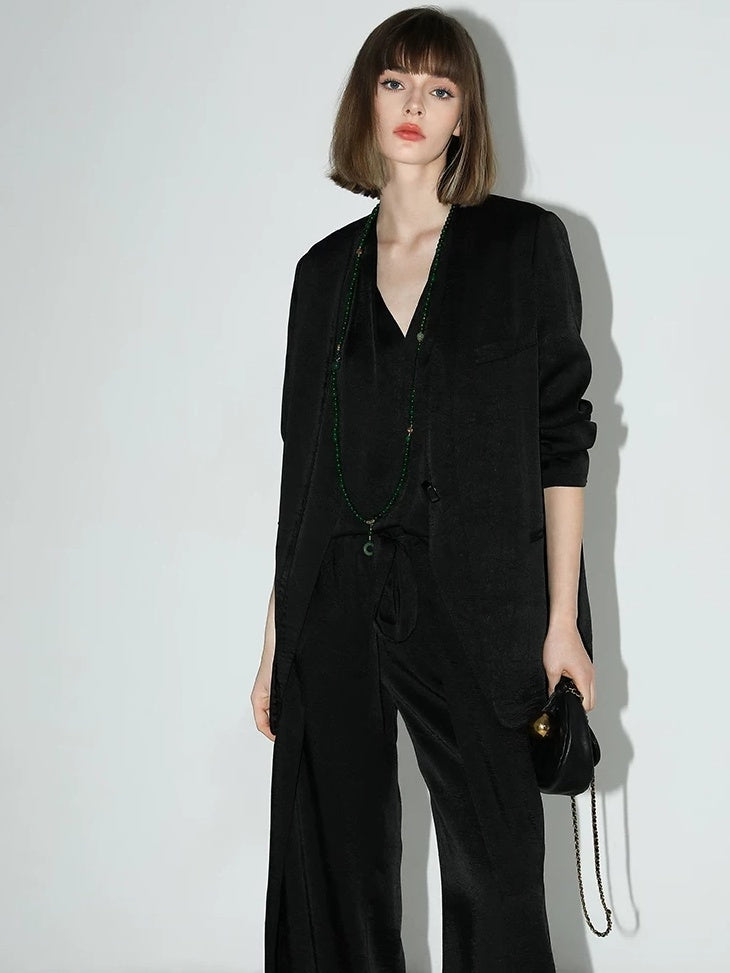 COCOBELLA Slim Tailored Office Blazer And Trousers Two Piece Elegant Women Blazer Suit Set