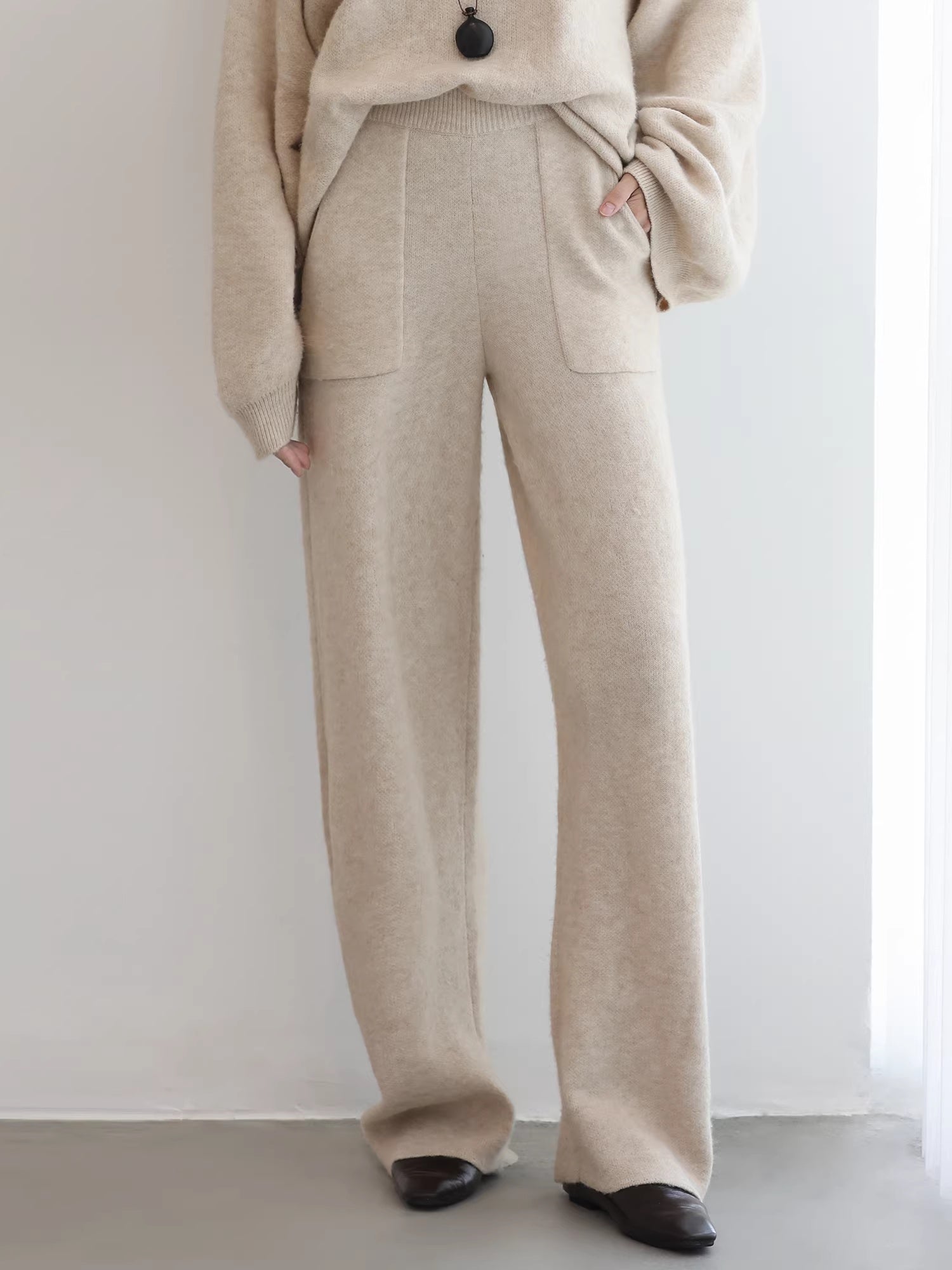 COCOBELLA_Soft_Acrylic_Blend_Sweet_Loose_Ruched_Detail_Women_Crew_Neck_Knit_Sweater_MISSTT