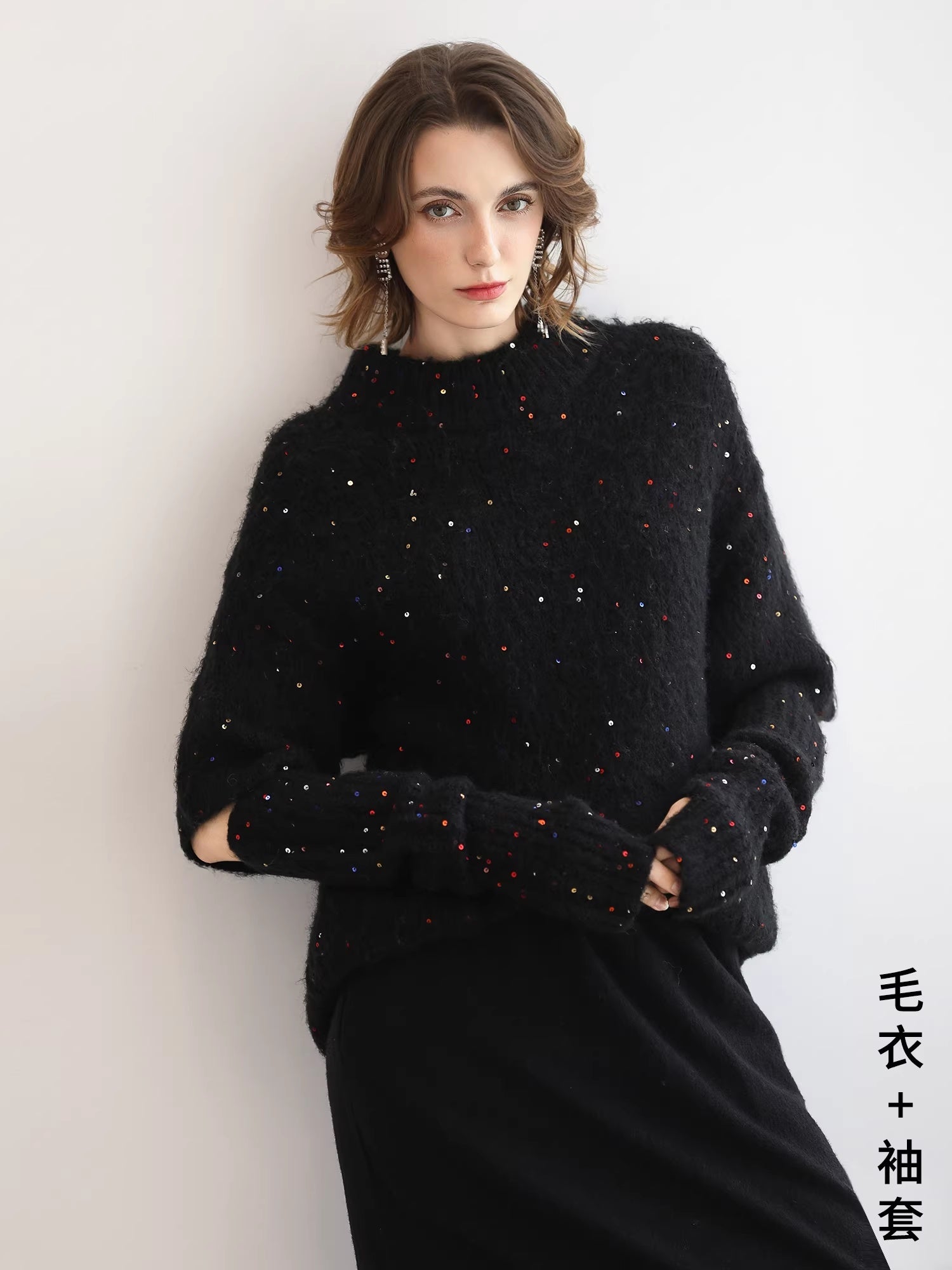 COCOBELLA_Soft_Alpaca_Blend_Knit_Two_Piece_Long_Sleeve_Stand_Collar_Casual_Women_Sweater_MISSTT